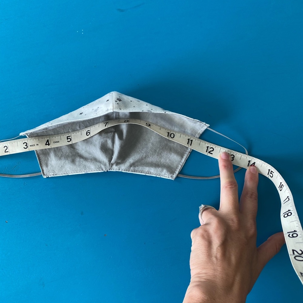 SOLD: White with stars face mask (Last One) - Picture 9 of 10